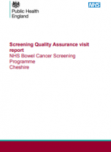 Screening Quality Assurance visit report: NHS Bowel Cancer Screening Programme Cheshire